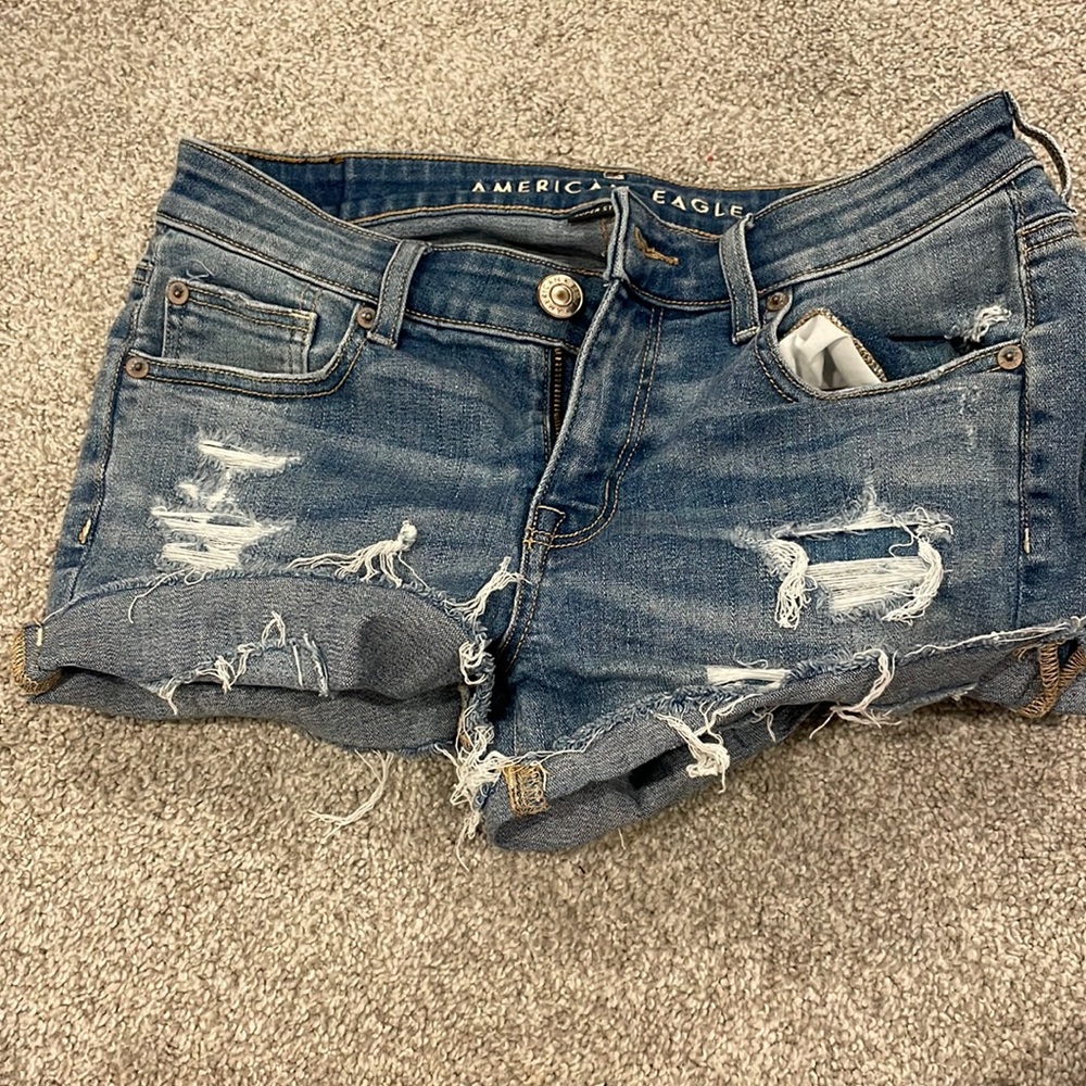 american eagle jean shorts
